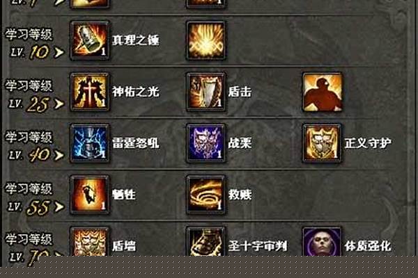 神鬼传奇职业技能