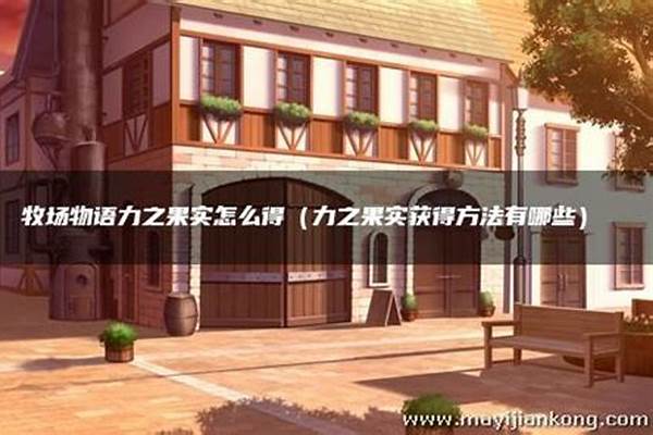 牧场物语力之果实有几个