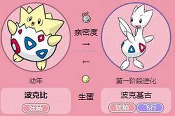 神奇宝贝波克比进化路线