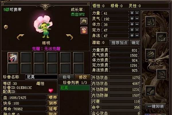 天龙八部花仙子宝宝加点