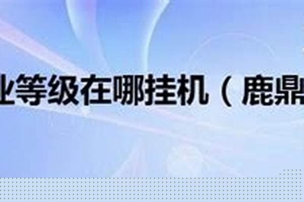 鹿鼎记职业等级在哪挂机
