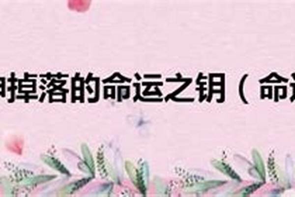 创世神不掉落的命运之钥