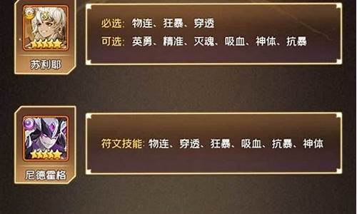 闪烁之光人马天赋