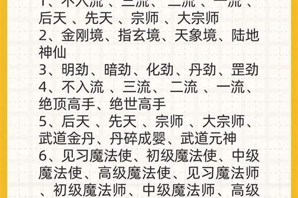 修魔修为境界的详解