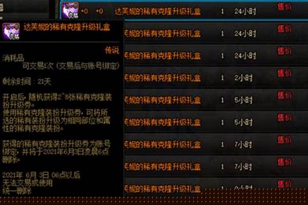 克隆稀有装扮是什么