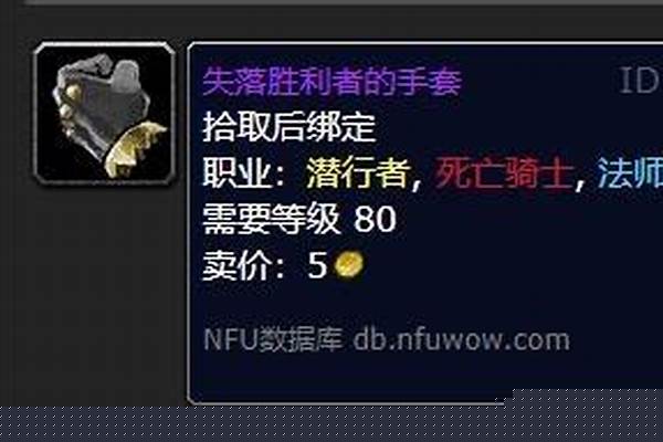 失落胜利者的手套在哪换装备