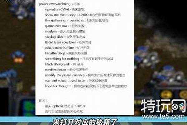 星际争霸秘籍无敌