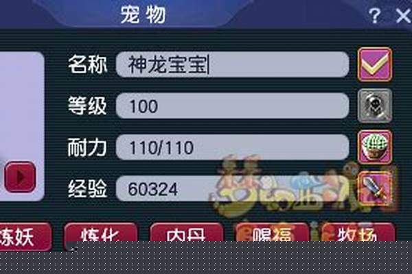 梦幻西游神龙宝宝攻略