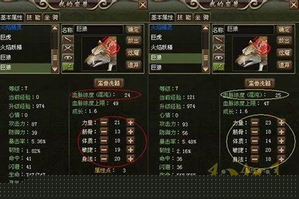 洪荒神话蛮兽加点