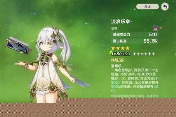 纳西妲圣遗物词条推荐
