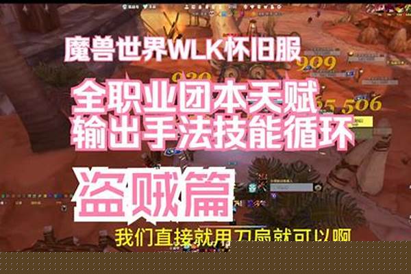 魔兽世界盗贼输出手法(魔兽世界盗贼技能)